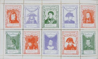 null France 

Vignettes et timbres poste fiscaux dans un classeur rouge trente-deux...