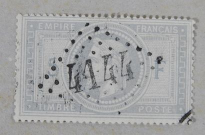 null France 

Timbre poste n°33 5 Francs Napoléon Empire 

Oblitéré grand chiffre...