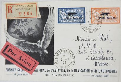 null France

Timbre poste avion n°1 et 2 sur lettre

En recommandé Marseille et ...