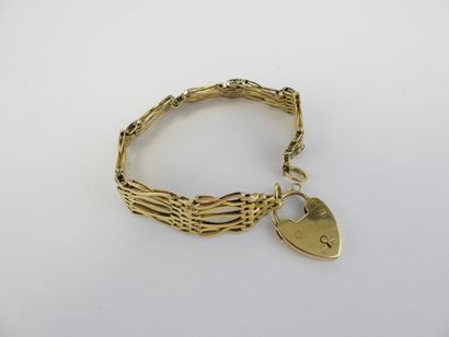 null Chaine giletière - bracelet or jaune 750/1000. 24 gr