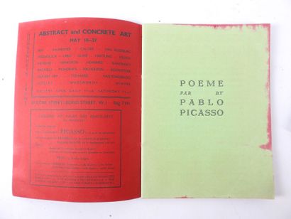 null André VERDET: Pablo Picasso au musée d'Antibes. Falaize, 1951. 1 vol. broché...