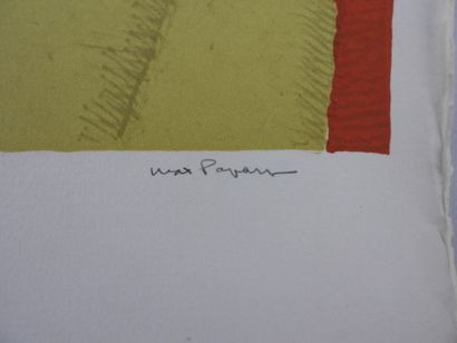 null Max PAPART (1911-1994) Sans titre. Lithographie signée et annotée épreuve d'artiste....