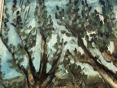 null 
Franz PRIKING (1929-1979): Trees. Canvas. Signed lower right. 58 x 71 cm at...