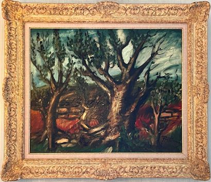 null 
Franz PRIKING (1929-1979): Trees. Canvas. Signed lower right. 58 x 71 cm at...