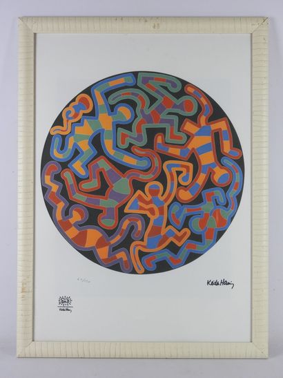 null Keith HARING (1958-1990) after: Untitled. Color proof justified 62/150. Dry...