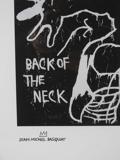 null Jean-Michel BASQUIAT (1960-988). Back of the neck, spine, braco. Color proof...