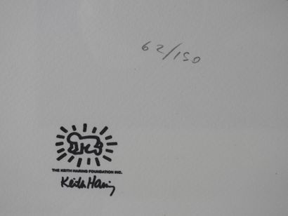 null Keith HARING (1958-1990) after: Untitled. Color proof justified 62/150. Dry...