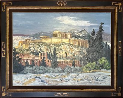 Yves BRAYER (1907-1990) : 
L'Acropole, Athènes,...