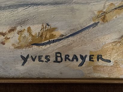 null Yves BRAYER (1907-1990) : 

L'Acropole, Athènes, 1975. 

Toile. Signé en bas...