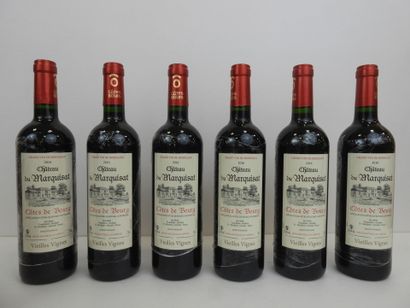 6 bouteilles Château du Marquisat Vieilles...