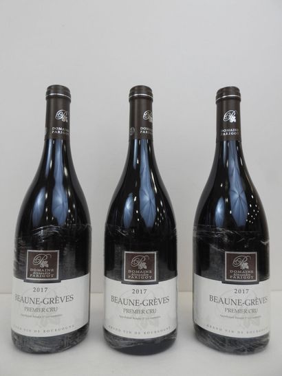  3 bouteilles Beaune Rouge Grèves Parigot. 2017