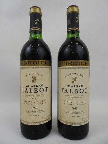 null 2 bouteilles Chateau Talbot, GCC, Saint Julien. 1979.