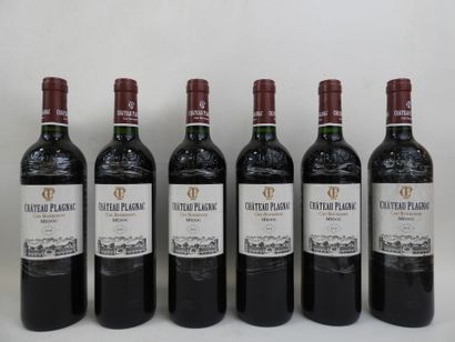 6 bouteilles Plagnac Bourgeois Medoc. 20...