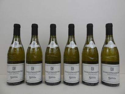 6 bouteilles Chablis Mont de Milieu Servin....