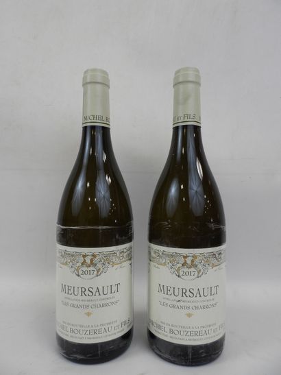 2 bouteilles Meursault Grands Charrons Bouzereau...