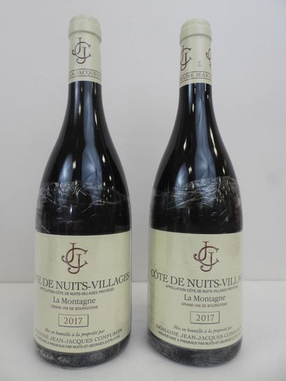  2 bouteilles Cotes de Nuits Rouge La Montagne Jean-Jacques Confuron. 2017