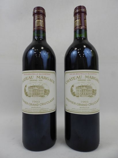 null 2 bouteilles Chateau Margaux 1993. 1er GCC