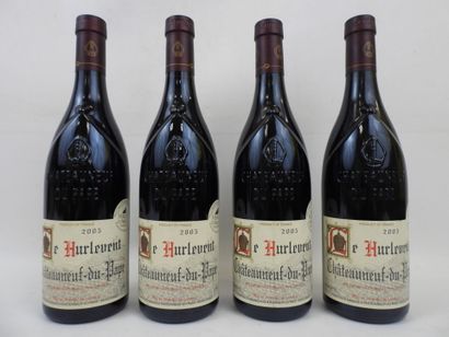 null 4 bouteilles Chateauneuf du pape, Le Hurlevent. 2005