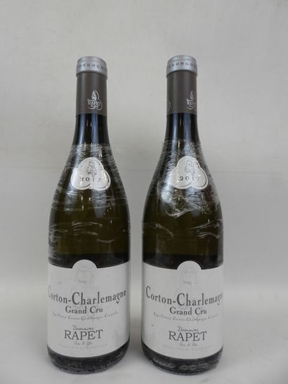 null 2 bouteilles Corton Charlemagne Rapet Père et Fils. 2017