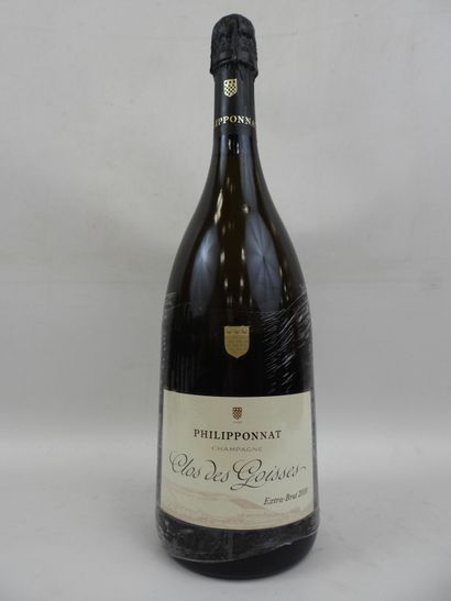 null 1 magnum Champagne extra Brut Blanc degor octobre 2019 Clos des Glouas Philipponat....