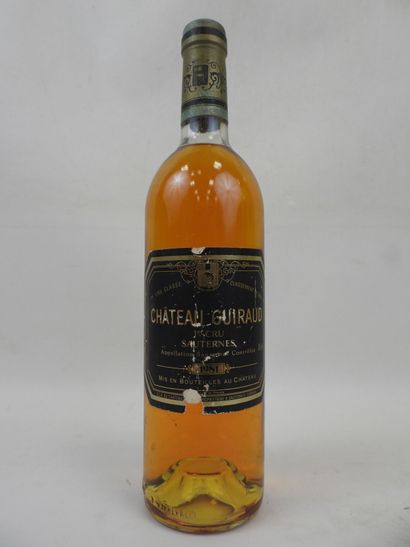 null 1 bouteille Chateau Guiraud. Sauternes 1981