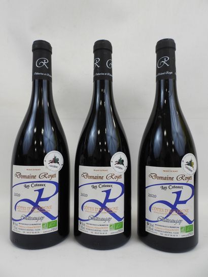 null 3 bouteilles Chateaugay AOC Domaine Royer 2020. Frais judiciaires : 14,28%T...