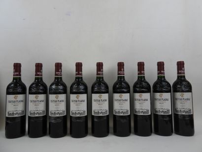 null 9 bottles Plagnac Bourgeois Medoc. 2018