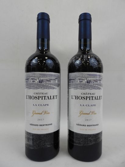 null 2 bouteilles Château l'Hospitalet AOP La Clape. 2017 Domaine G. Bertrand. 1er...