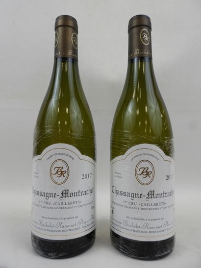 null 2 bouteilles Chassagne Montrachet Cailleret Bachelet Ramonet. 2017