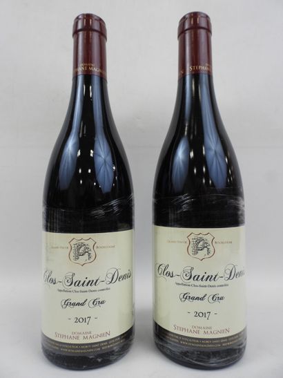 2 bouteilles Clos Saint Denis. Domaine Steph...