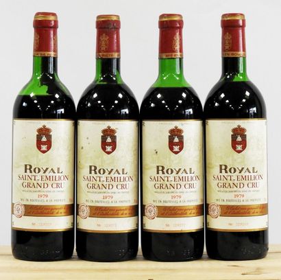 4 bouteilles 
Royal 
1979 
Saint Emilion...