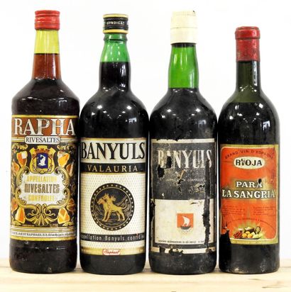 null 4 bottles 

Rapha - Rivesaltes 

Rioja - Para La Sangria 

Banyuls - Valauria...