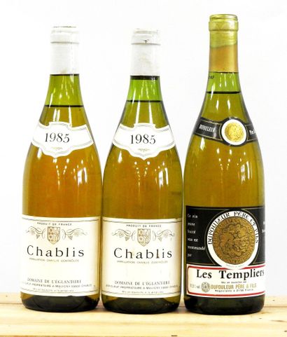null 3 bouteilles

2 Chablis - Domaine de l' églantière - 1985

Dufouleur - Les Templiers

Petites...