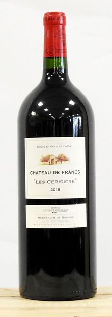 null 1 magnum

Château de Francs 

2016

"Les Cerisiers"

Côtes de Bordeaux 

Hébrard...