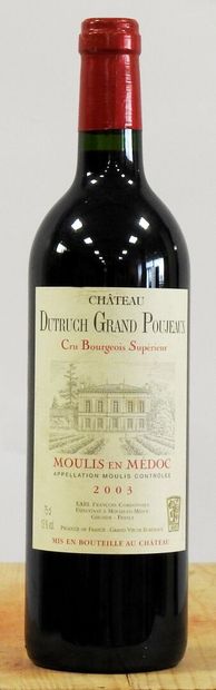 null 12 bottles 

Château Dutruch Grand Poujeaux - Moulis en Médoc - 2003

Wooden...