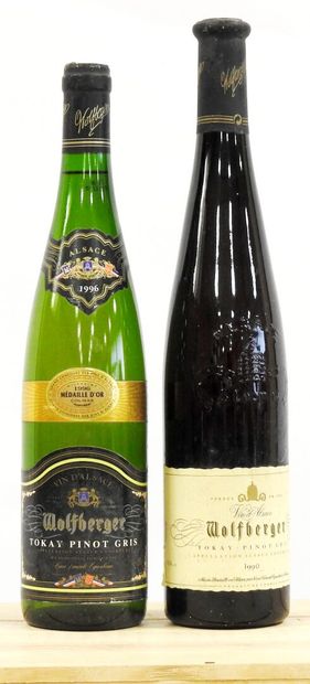 null 2 bottles

1 Alsace - Tokay - Pinot gris - 1990 - Wolfberger

1 Alsace - Tokay...