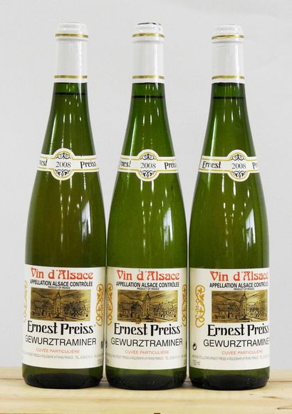 null 3 bouteilles

Gewurztraminer - Ernest Preiss - Cuvée Particulière - 2008