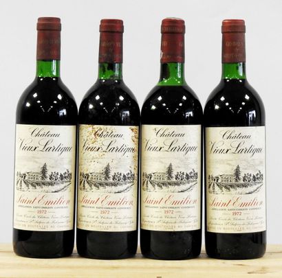 null 4 bottles

Château Vieux Lartigue - Saint-Emilion - 1972

Wear and stains on...