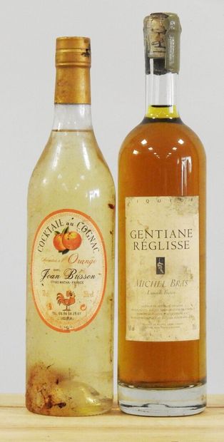 null 2 bottles

Orange flavored Cognac Cocktail - Joan Brisson

Gentian Licorice...