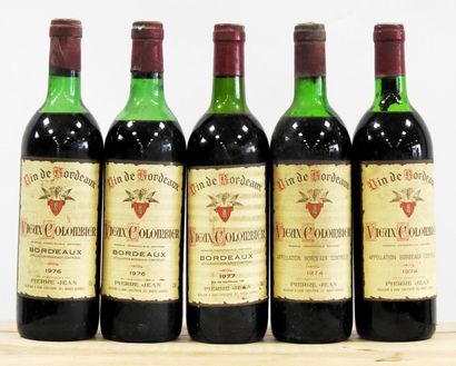 null 5 bouteilles

1 Vieux Colombier - Bordeaux - Pierre Jean - 1977

2 Vieux Colombier...