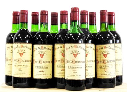 11 bouteilles 
Vieux Colombier 
1 de 1976,...