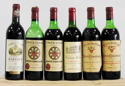 null 6 mixed bottles

1 bottle

Chateau Siran

1979

Margaux 

Low level neck

Label...