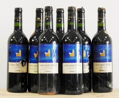  7 bouteilles 
Cuvée Saint Michet - Collioure - cellier des Templiers - 2011 
Usures...