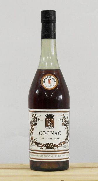 null 1 bouteille 

Cognac. Fine «Fin bois ». Castelnau-Gros. 40°. 70 cl.

Usure à...