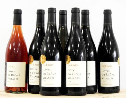7 bottles 
1 Saint Gervais rosé - Côtes du...