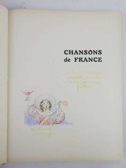 null RENAULT (Malo). Chansons de France. Paris, Hachette, 1923. Album cartonnage...