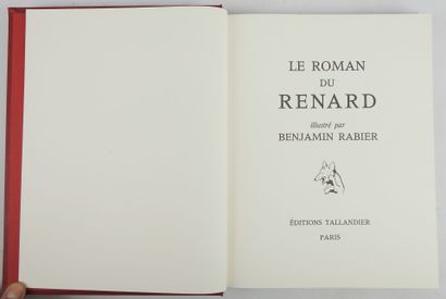 null RABIER Benjamin. Le Roman du Renard. Paris, Ed.Taillandier, 1990. In-4° cartonnage...