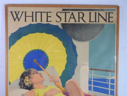 null WHITE STAR LINE: cruises from 1 per day. Color poster printed at The Baynard...