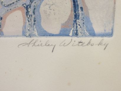 null Shirley Estelle WITEBSKY (né en 1925) : Stone forms. Lithographie. Epreuve d'artiste....