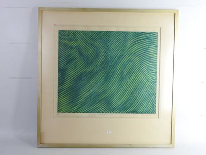 null 
Stanley William HAYTER (1901-1988) : Shoal green. Gravure en couleurs. Signé,...